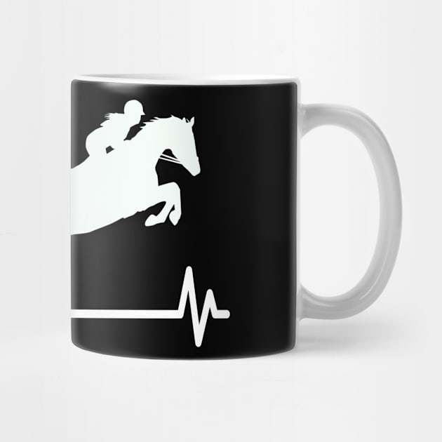 Equestrian Heartbeat Horses Pulse Rider by Foxxy Merch